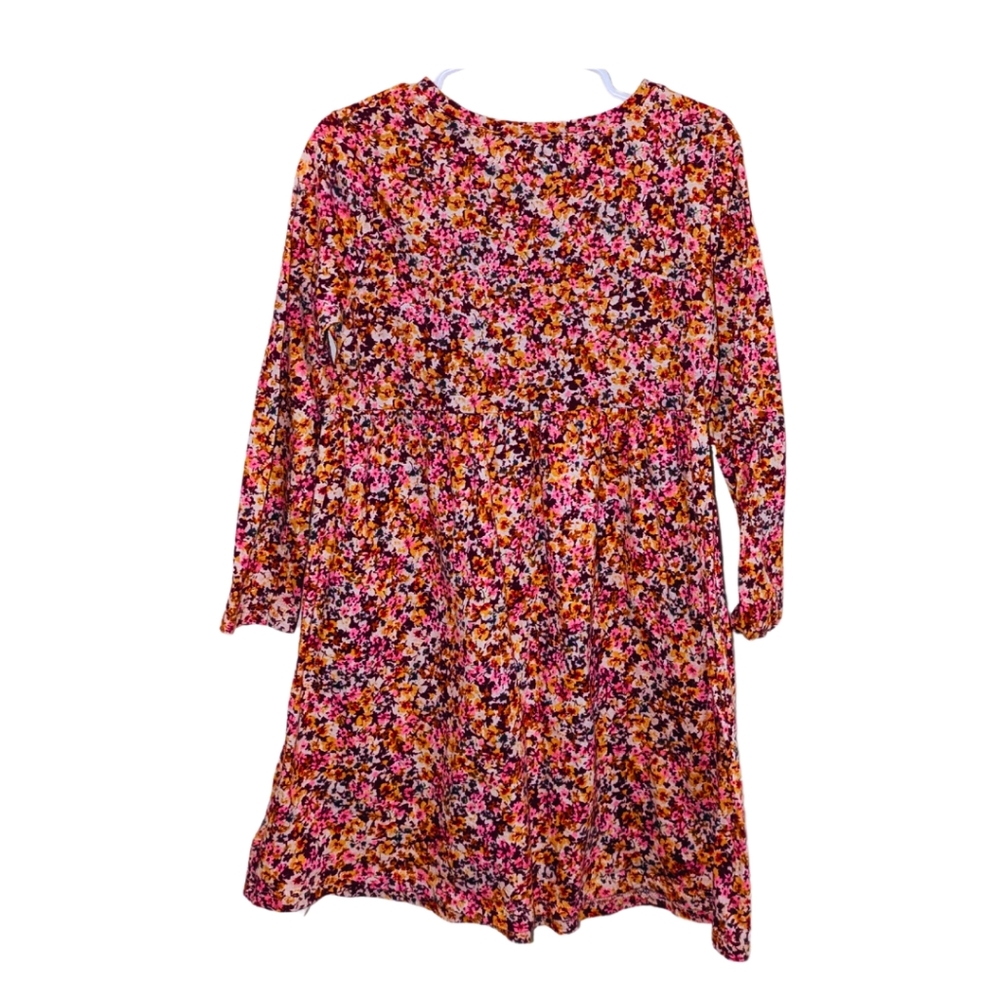 Patterned Jersey-Knit Long-Sleeve Dress